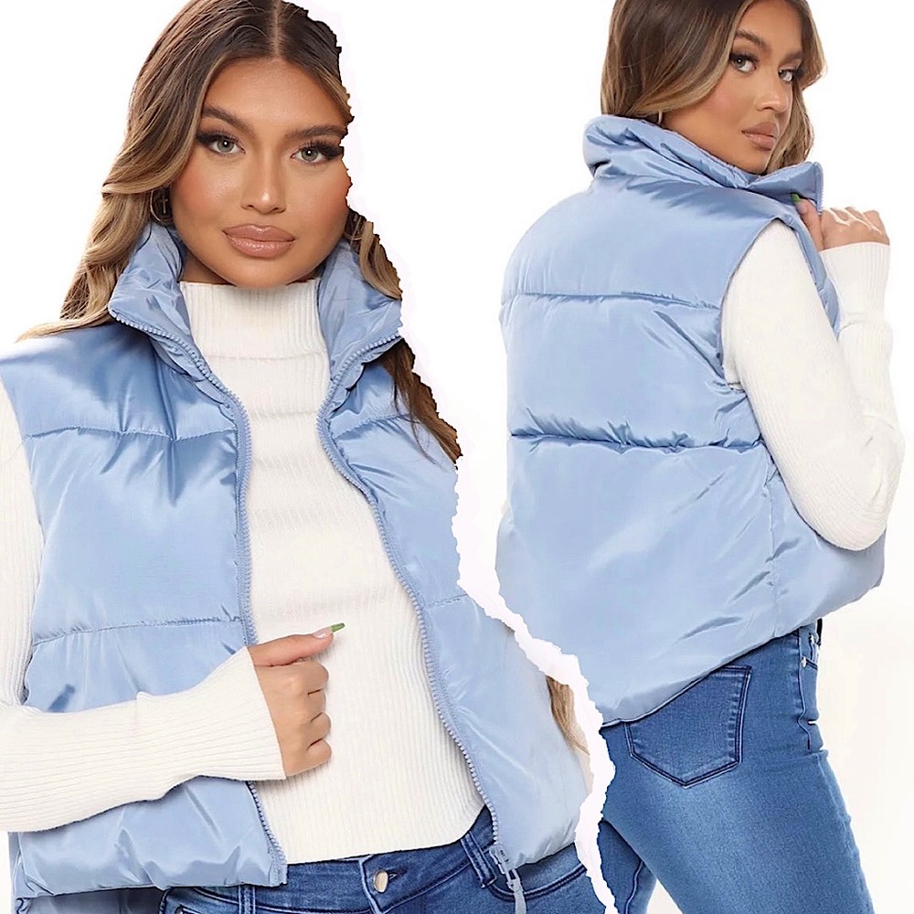 Blue Puffer Vest